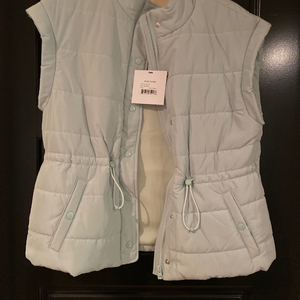 Marie Oliver Lyndon Vest in Seafoam